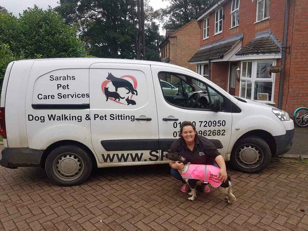 Dog Walking and Pet Sitting van from Sarahs Pet Care Services